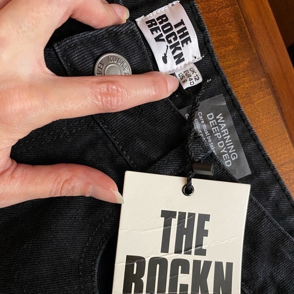 Dolls Kills The Rockn Rev high waisted distressed size 8 - Picture 7 of 9